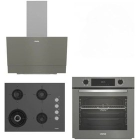 Resim Altus ALA 322 G - ALA 189 DG - ALA 510 G Gri Ankastre Set 