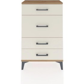 Resim Arges Komodin 4 Çekmeceli 60X30X96 Çam-Aytaşı 