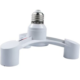 Resim 1 adet LED Taban Işığı E27'ye E27 Splitter Adaptör Lamba Tutucu E27 Soket Ampul Tutucu Dönüştürücü 2'si 1 / 3'ü 1 / 4'ü 1 