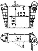 Resim BEHR Mahle Cı298000s (8ML376760-584) Intercooler Radyatoru (VW POLO 02-10 SEAT 6Q0145804A (WC454416) 