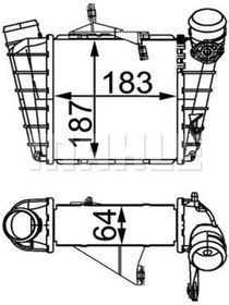 Resim BEHR Mahle Cı298000s (8ML376760-584) Intercooler Radyatoru (VW POLO 02-10 SEAT 6Q0145804A (WC454416) 