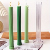 Resim DIY Aromaterapi Mum Yapım Seti - 26.92cm Uzun Silindirik Kalıp, Dayanıklı Akrilik Plastik, El Yapımı Mumlar & Tatil Dekoru için Kolay Kalıptan Çıkarma, LONTL 