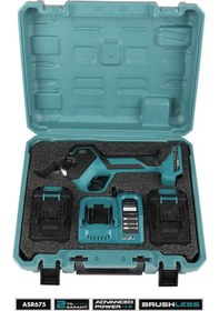 Resim Assur 21v Çift Akülü 40 Mm Ağaç Odun Dal Kesme Makinesı Şarjlı Dijital Budama Makası Mavi-3009 