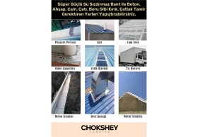 Resim Süper Güçlü Su Geçirmez Sızdırmaz Beyaz Renk Çok Amaçlı Izolasyon ve Tamir Bandı 48MM x 10M-10 Adet 