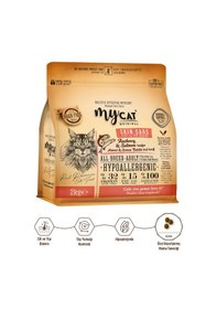 Resim Mycat Original Az Tahıllı Hamsi & Somon Balıklı Skin Care Yetişkin Kedi Maması 2kg 