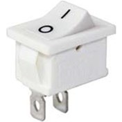 Resim Mini Işıksız Anahtar On-off 2p Beyaz 10 Adet 