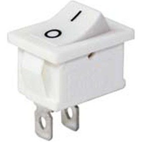 Resim Mini Işıksız Anahtar On-off 2p Beyaz 10 Adet 