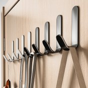 Resim 6 Paket J Şeklinde Kendinden Yapışkanlı Kancalar - Ağır Hizmet Tipi Askılı Depolama Askıları, Montlar, Giysiler, Şapkalar, El Çantaları İçin - Kolay Kurulum, Matkapsız Duvar ve Kapı Montaj Askıları 