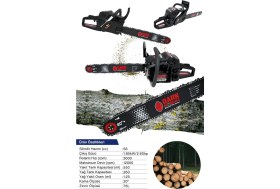 Resim HR-5800A Dark Night Benzinli Testere Hızar Motoru Ağaç Dal Budama 45.2cc 2.6hp 