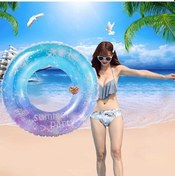 Resim 2 Adet Payetler Yıldızlı Gökyüzü Denizkızı Yetişkin Yüzme Simidi Çocuk Koltukaltı Yüzme Simidi, : 60cm Çok Renkli 