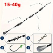 Resim 1 adet 15/30/40g Balıkçılık İpi saç tokası ile Yem Besleyici, Sumo Jigler, Sazan Balıkçılık Malzemeleri 
