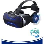 Resim G02ED 3D Kulaklıklı Sanal Gerçeklik Gözlüğü 4.7-6.6 Inç Akıllı Telefonlarla Panoramik 