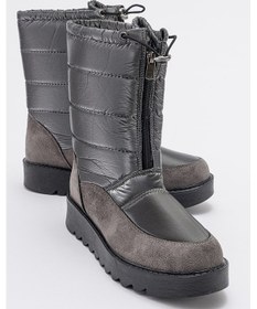 Resim Luvishoes Vay Platin Fermuarlı Kadın Kar Botu Platin 