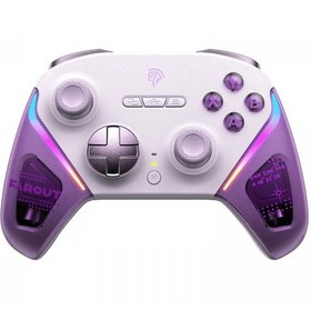 Resim Easysmx D10 - Kablosuz Gamepad - Hall Effect Stick - Mor 