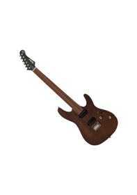 Resim Valler Fts250 Mat Koyu Kahve Okoume Ağacı Hh Perdesiz Elektro Gitar 