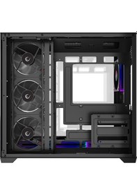 Resim Rampage Ares V2 Gaming Pc Kasası 7x120mm Argb Fanlı Temperli Cam Atx Mid Tower Oyuncu Kasası 360mm Sıvı Soğutma 