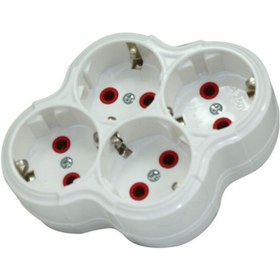 Resim OEM Mutlusan Fetih Topraklı 4lü Golyat Fiş Priz Kod-4050 Çok Amaçlı 