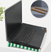 Resim Gift Taşınabilir Ahşap Yeşil Beyaz Notebook Laptop Standı BK