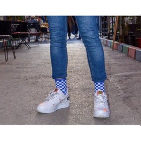 Resim Dama Desenli Atletik Tenis Kolej Çorap 001 