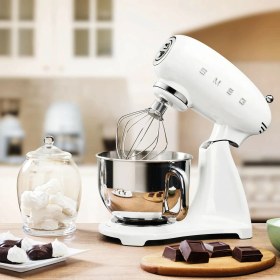 Resim Smeg 50's Style Retro 4.8 Litre Beyaz Stand Mikser SMF03WHEU 