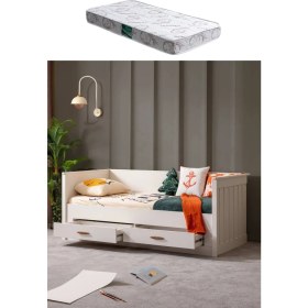 Resim Karyola, Leton Çekmeceli Karyola + Comfort Yatak 