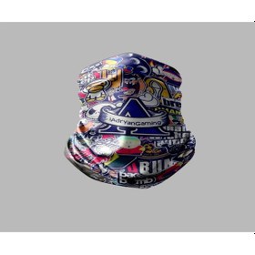 Resim Buffalo Karışık Çok Desenli Tasarımlı Motorcu Buff Maske Outdoor Boyunluk Unisex Bandana Siyah 