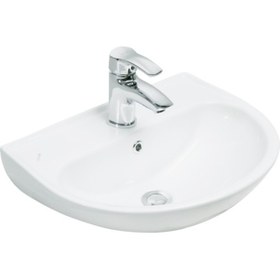 Resim Creavit Oval Lavabo 40 x 50 CM Beyaz Delikli 