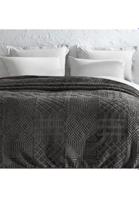 Resim Yataş Bedding Nova Emboss Çift Kişilik Battaniye Gri 