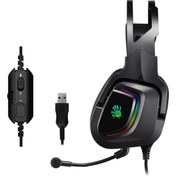 Resim Bloody G570 7.1 Surround RGB Mikrofonlu Kablolu Siyah Oyuncu Kulaklığı Bloody