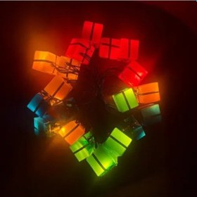 Resim 4m 20 Led Pilli Hediye Kutusu Figürlü Lamba 