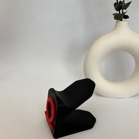 Resim Antik Savaşçı Temalı Omega Sembollü Oyun Kolu Standı ve Telefon Tutucu - Mitolojik 3D Baskı Masaüstü Düzenleyici - PS5, Xbox Uyumlu (Kırmızı) 