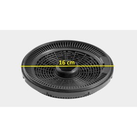 Resim Vestel Regal AD 609112 BC Ankastre Davlumbaz Aspiratör İçin Ø16CM 2 Adet (1 Kutu) Yeni Nesil Karbon Filtre 