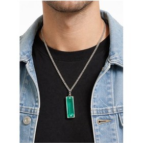 Resim Unisex Yeşil Mızıka Kolye Metal 60 Cm Zincir Sesli Tasarım Aksesuar Çok renkli 