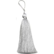 Resim Püskül Tekli 10 cm 1 Adet Beyaz 