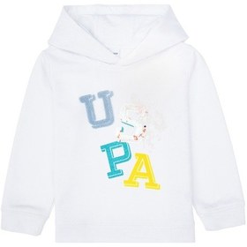 Resim U.S. Polo Assn. Kız Çocuk Beyaz Kapüşonlu Sweatshirt 50298119-VR013 