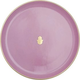 Resim Porland Glamorous 20 cm Desenli Porselen Pasta Takımı 4 'lü Renkli Etnik Stil 