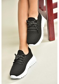 Resim Fox Shoes U702101204 Siyah/beyaz Kumaş Spor Ayakkabı Sneakers Siyah/beyaz-kumaş 