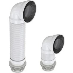Resim Iz Yapı Körüklü Dirsekli Telli Kada 100 mm Boru Eksantrik Klozet Gideri 100 mm 