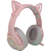 Resim Lemestar Onıkuma K9 Pembe Kedi Kulaklıklı Oyun Kulaklığı - 7.1 Ses Kanalı, 3.5mm Bağlantı, Espor Ve İçin Tasarlanmış, Hafif Ve Dayanıklı Diğer 