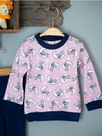 Resim Labla Kids Ay Desenli Ikili Bebek Pijama Takımı 