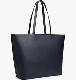 Resim Tommy Hilfiger TH Latam Corporate Tote Çanta, Standart, AW0AW18318, Gözyüzü Mavisi, Kadın 