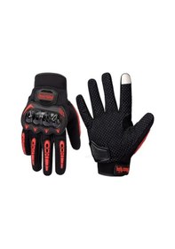 Resim Yazlık Açık Hava Sporları, Bisiklet, Dokunmatik Ekranlı, Kaymaz Ve Düşmelere Karşı Koruyan, Motosiklet Ve Motokros İçin Nefes Alabilen, Tam Parmaklı Erkek Ve Kadın Eldiveni Kırmızı 