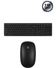 Resim Micropack Windows Macos Uyumlu 1600 Cpı Hız Wireless Sessiz Kablosuz Türkçe Q Klavye Mouse Set Km-236w 