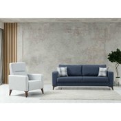 Resim Minar Kristal 3+1 Berjer Koltuk Takım Antr+Açık Gri 