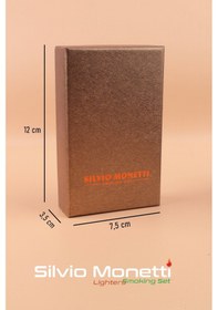 Resim Silvio Monetti 2 Torch Gazlı Çakmak Smck617mr04 Siyah 
