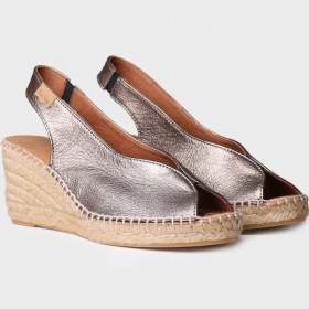 Resim Toni Pons Laıla Kadın Deri Bronze Dolgu Topuk Espadril 1TONW2025161 