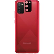 Resim Canpay Samsung Galaxy A02s Uyumlu Lens Kamera Koruyucu Full Hd 3d Tempered Cam 