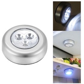 Resim Kablosuz Spot Pilli Dokunmatik Led Lamba 3 Ledli Dolap Lambası(415935960) 