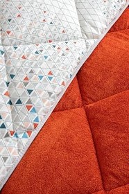 Resim Evoria Battal Boy Lüx Wellsoft Yorgan Çift Taraflı - 2 Adet Yastık Kılıflı Yorgan Seti 215x235 cm (Turuncu) 