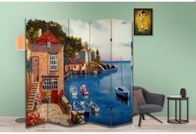 Resim Manzara Temalı Özel Tasarım Paravan Room Divider PRV1091, 180 x 180 